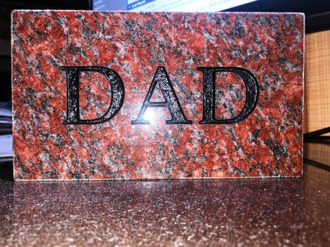 Imperial Red Flat Granite Marker
