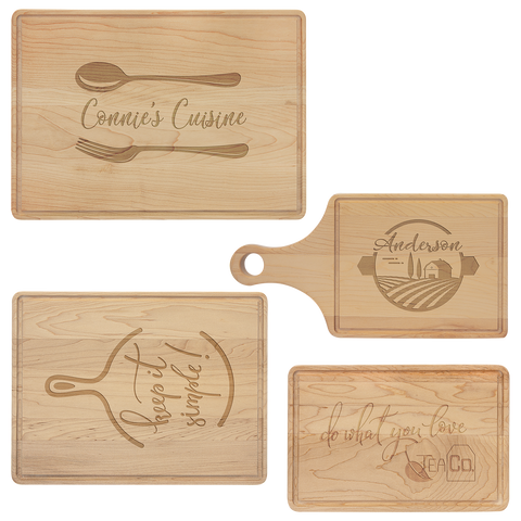 Maple Cutting Board with Drip Ring